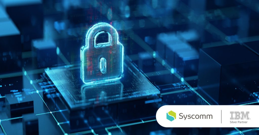 Main: Digital security logo. Inset: Syscomm and IBM Silver Partner logos.